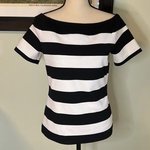 Michael Kors striped off the shoulder Top-Size Medium